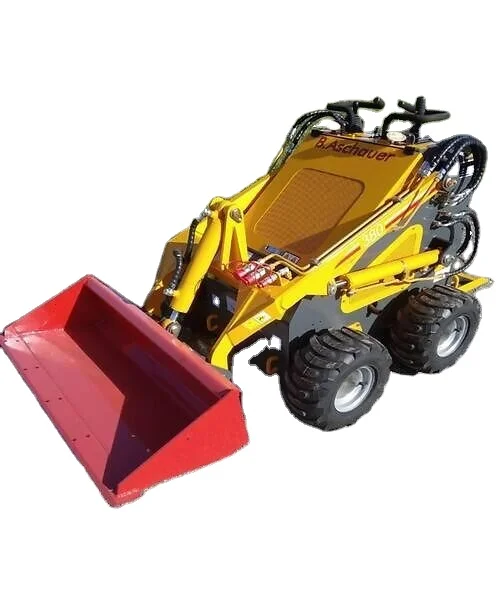 Manufacturer professional design mini diesel track skid steer loader with bucket