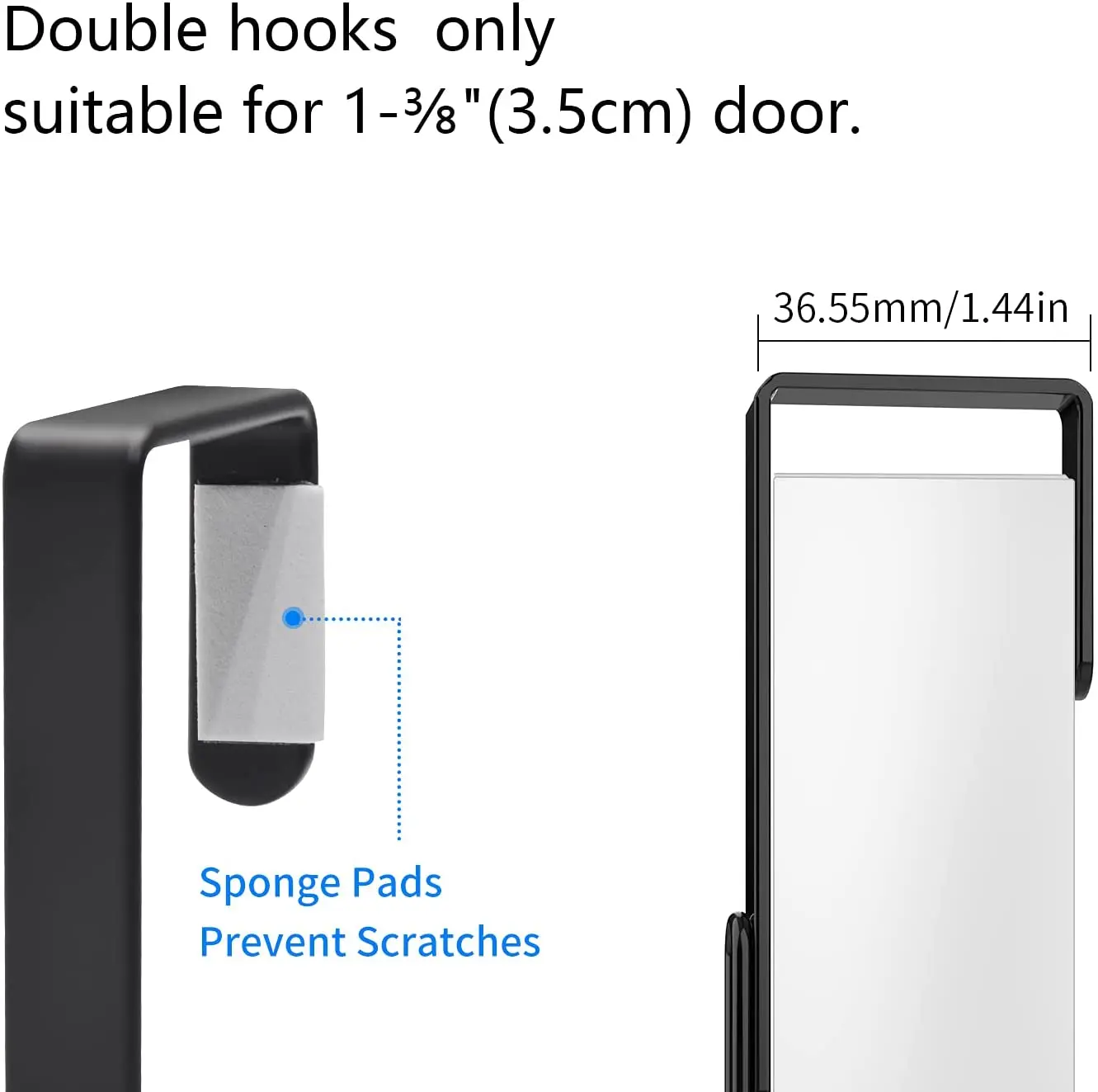 Двойная Вешалка на дверь крючки металлические двойные вешалка для полотенец пальто халата одежды шляп