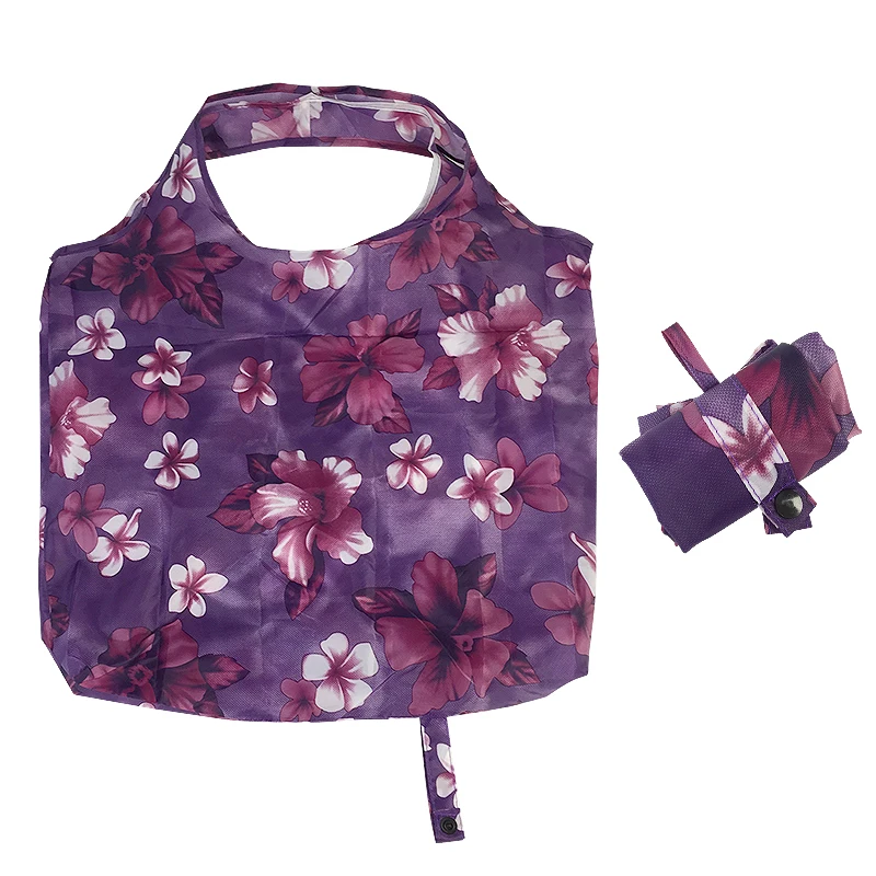 
Reusable Supermarket Decorative Polyester Grocery Foldable Shopping Bag 