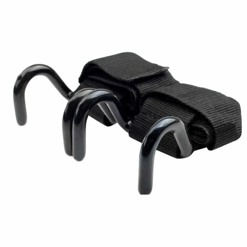 black neoprene Weight Lifting Hooks-Lifting Wrist Straps with Steel Hooks
