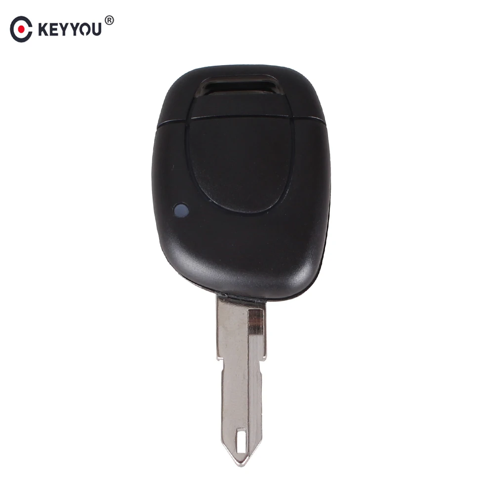 KEYYOU New 1 Button Uncut Blade Remote Car Key Shell For Renault Twingo Clio Kangoo Master NO Chip Keyless Entry Fob Case