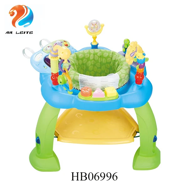 Safety high quality Musical baby jumping high chair round baby jumper Baby Chair With Rattles and Electronic Keyboard