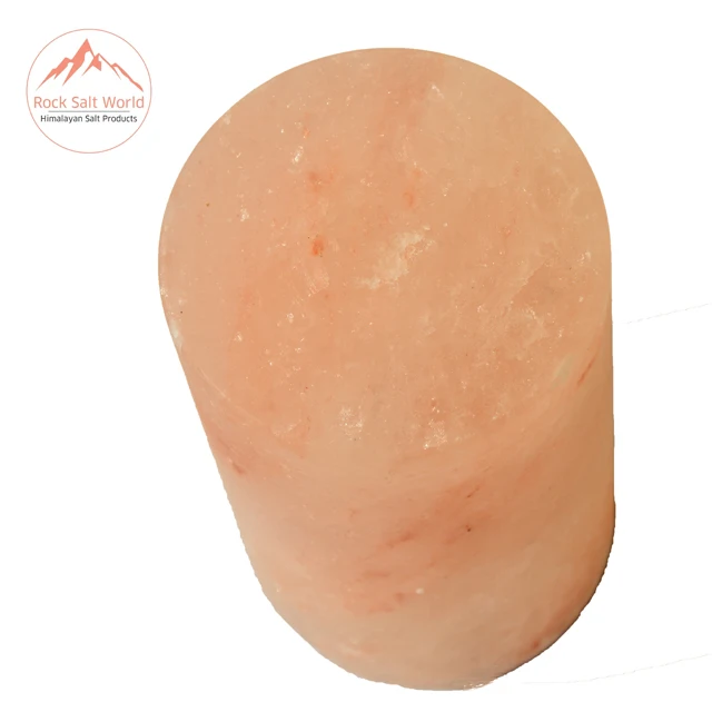 
Cylinder Shape Rock Salt Lamp Himalayan Natural Rock Salt Lamp in Cylinder Shape Origin With Certified Wooden Base and Cord 