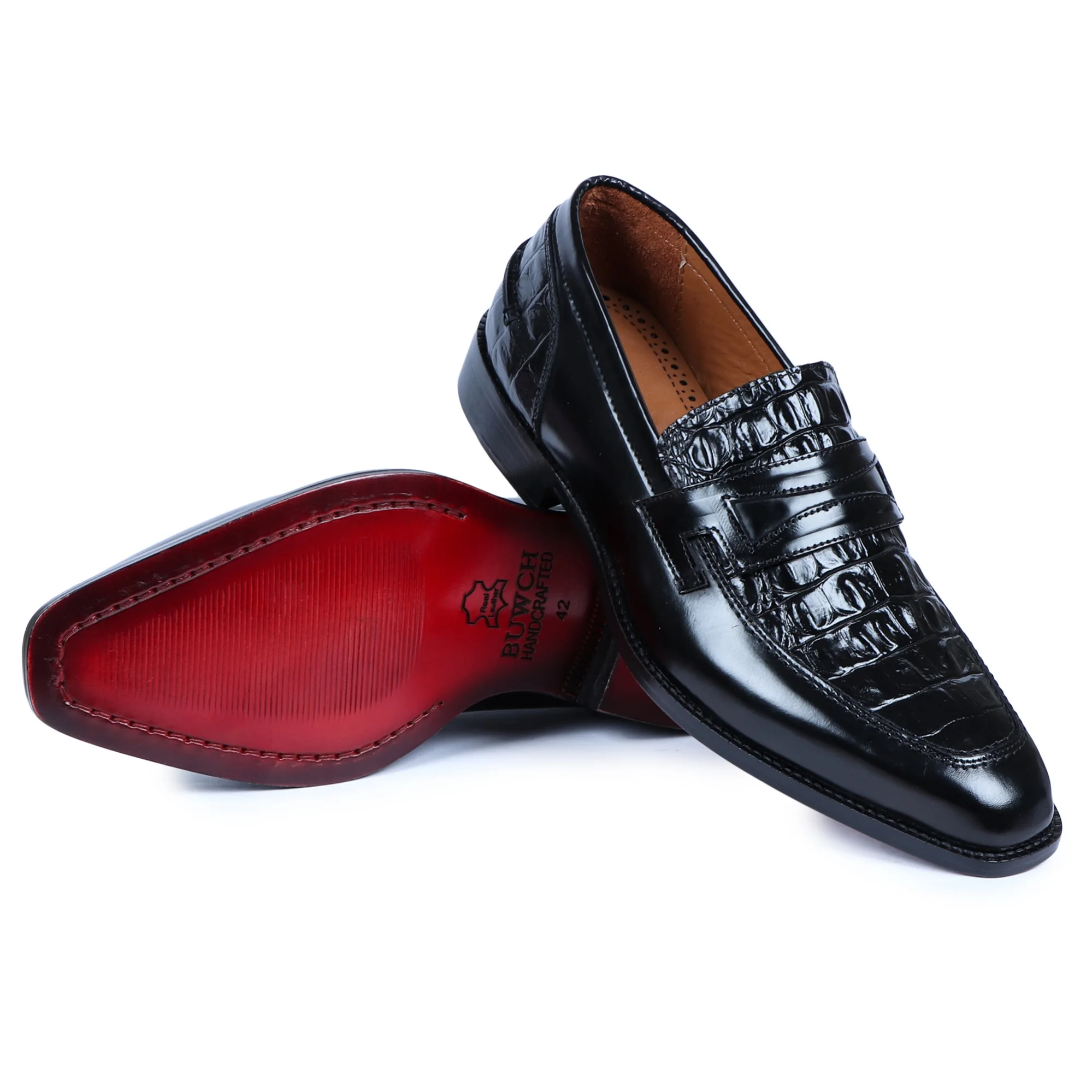 
Новое поступление 2021, новый дизайн, чистые кожаные черные крокодиловые Мокасины, слипоны для мужчин, официальные деловые классические туфли 