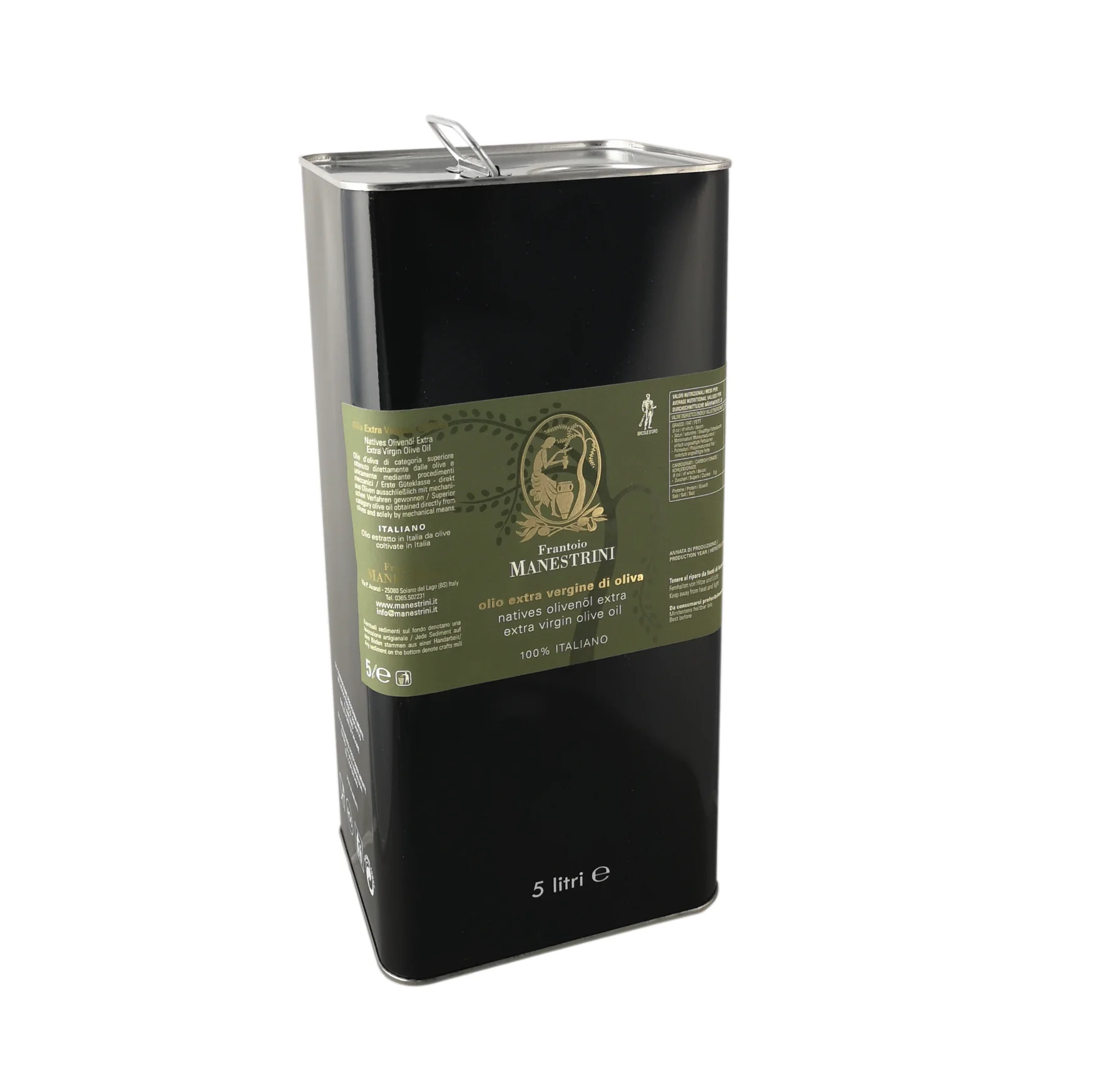 Super Quality Extra Virgin Olive Oil 100% Italian Classic Blend 5L Can