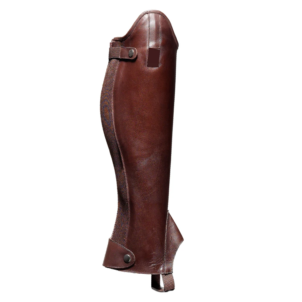 High Quality Washable leather Horse Riding Half Chaps For Universal Custom Design Half Chaps