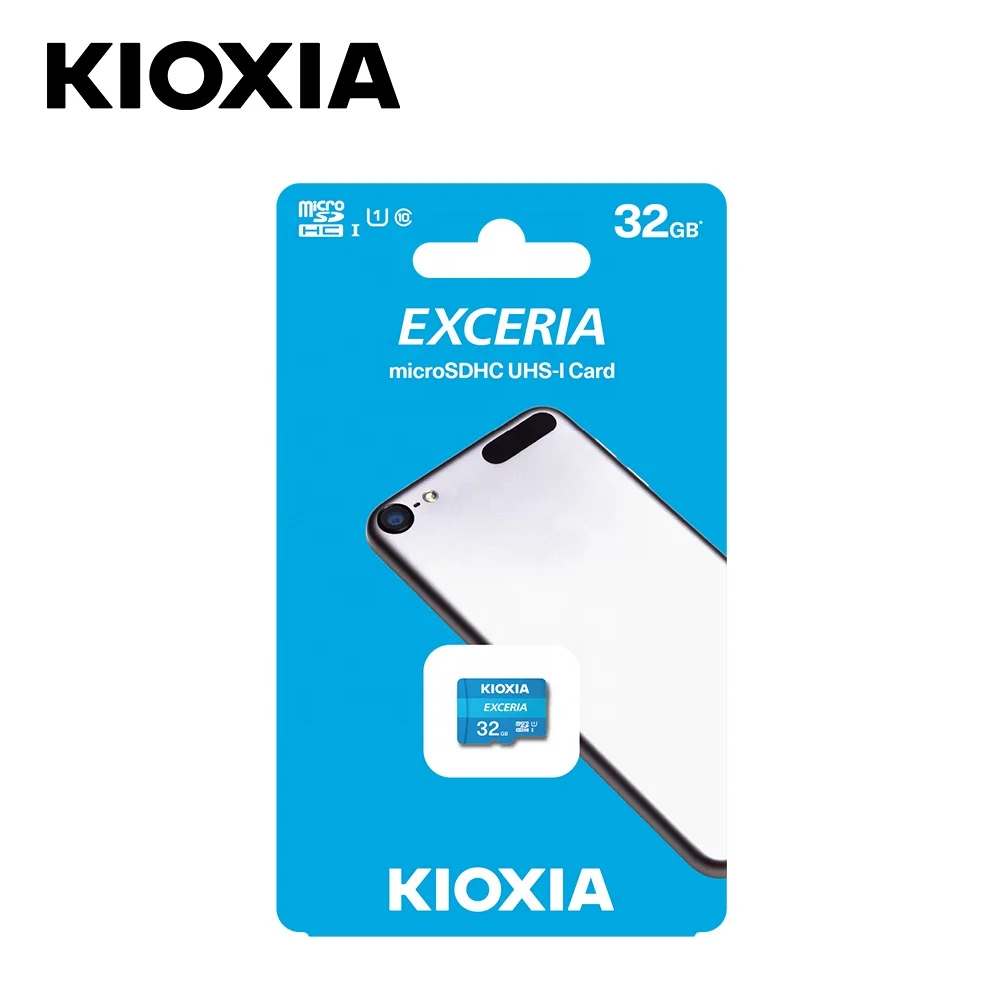 2020 New original KIOXIA EXCERIA microSD card  Toshiba flash tf card without adapter U1 C10 phone memory card 32gb