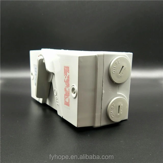 ABS IP65 outdoor waterproof weatherproof electric 20a main isolator custom rotary safety transfer switch uk toggle switch