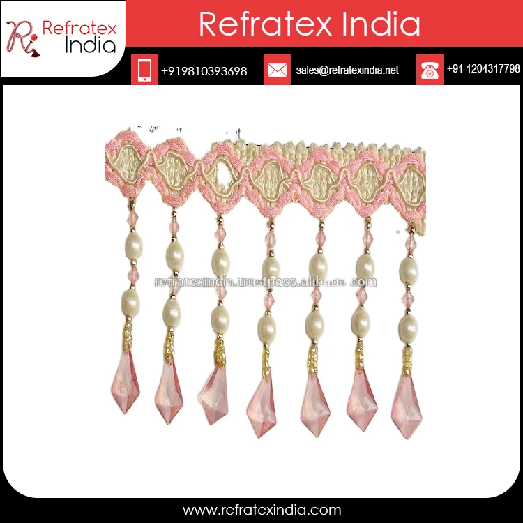 High Quality Tassel Fringe for Home Decoration Bulk Supplier And Manufacture By Refratex India Made in India for Best Quality An