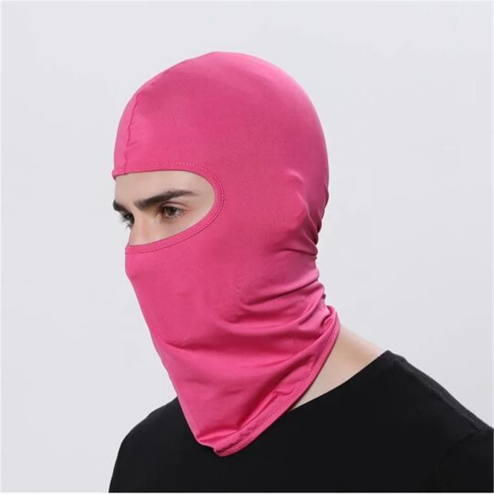 high quality solid color Cycling Polyester Balaclava Full Face ski Mask Outdoor Motorcycle Ski Balaclava mask