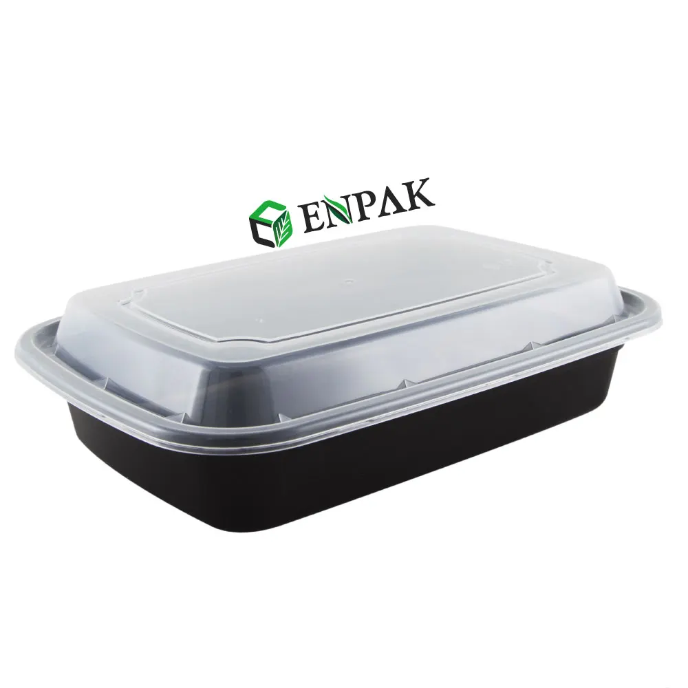 Disposable food containers 28 oz Meal prep PP boxes