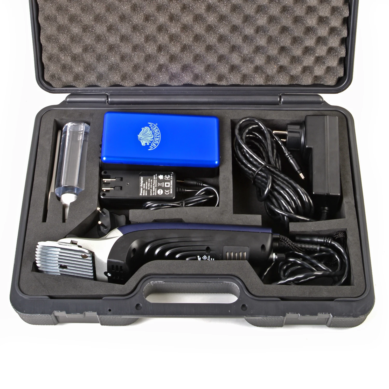 Профессиональная электрическая машинка для стрижки крупного рогатого скота и внешний аккумулятор