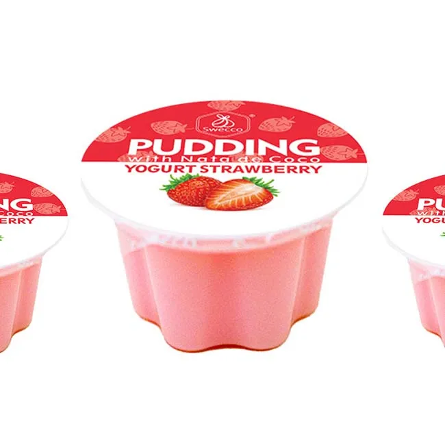 Оптовая продажа, детский Ланч-бокс, десерт, клубника, йогурт, пудинг, полный ната де коко, вкусный мягкий Пудинг с высоким содержанием белка