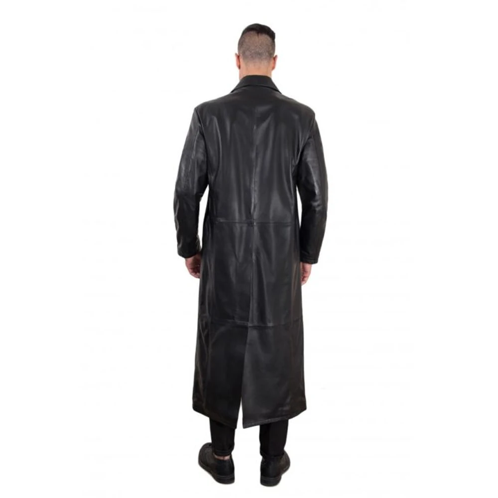 100% Pure Luxury Goat Sheep Leather Jackets Custom Jacket Leather and Fur Jacket Casual Trench Coat Men