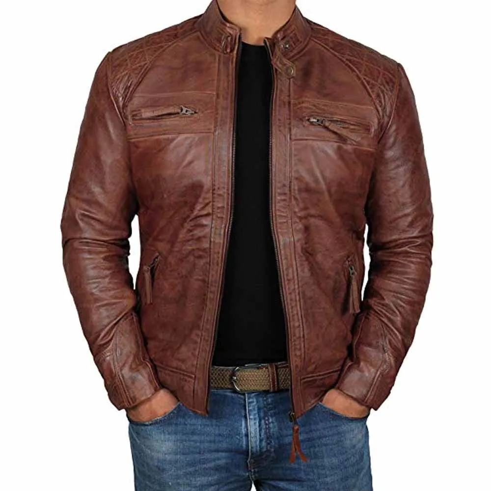 Real Sheep Leather Jackets for Men