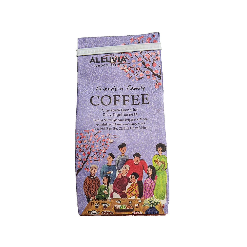 
 Качественный жареный смешанный кофейный порошок-аллювийский кофе для друзей и семьи 200 г  