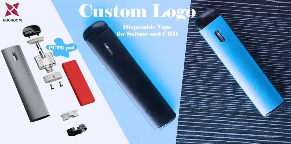 
wholesale CBD Vape Pen Kit Customizable Disposable Vape Pen PCTG Pod Built In For Both Saltnic and CBD Health Material 