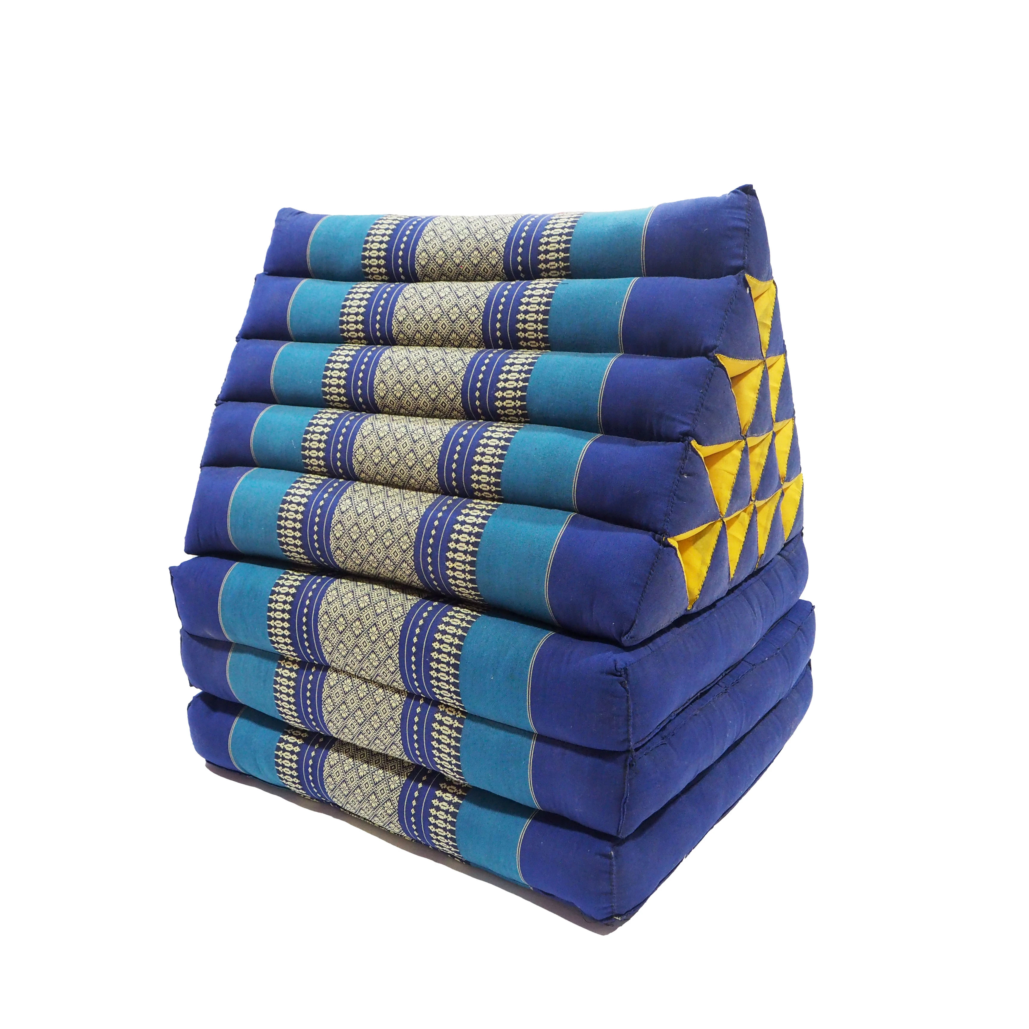 High Quality Handmade Thai Triangle Pillow with Three Fold Cushion (No Filling)