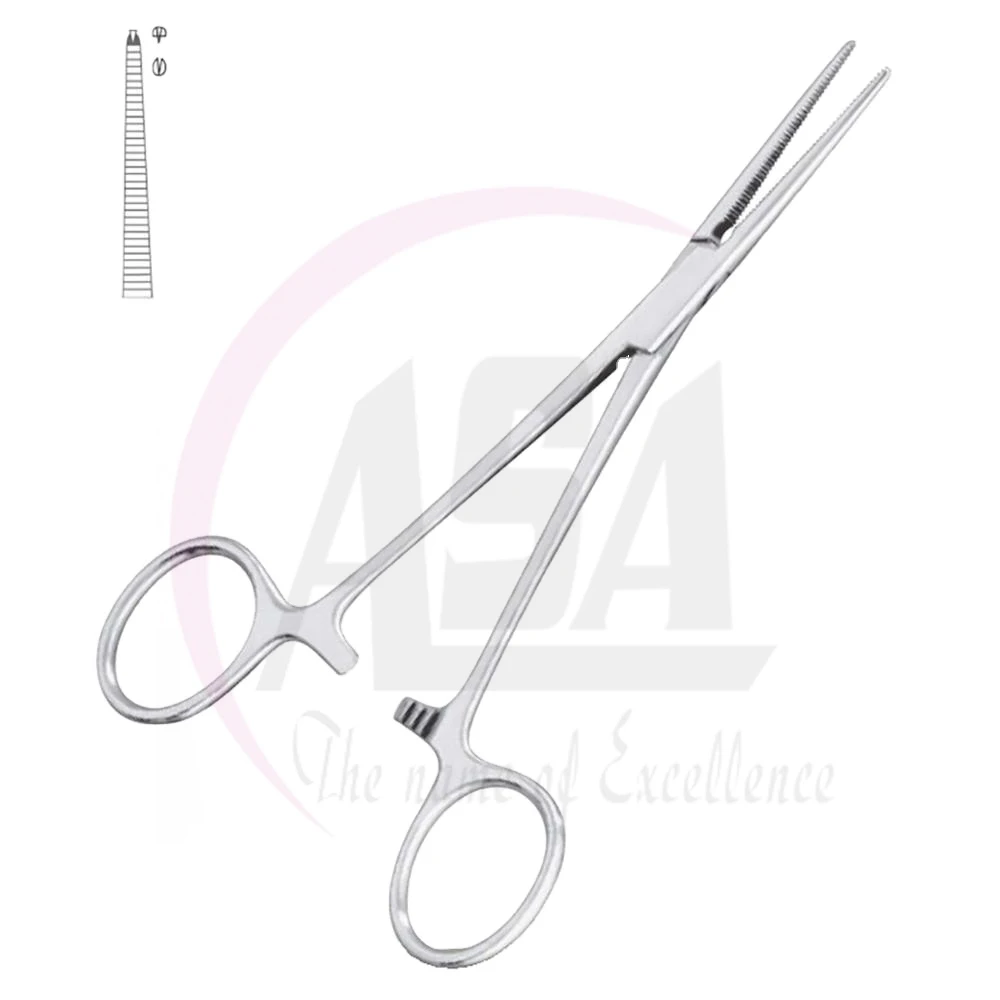 Surgical Instruments Straight And Curved  Crile Hemostat Forceps Straight Locking Handle