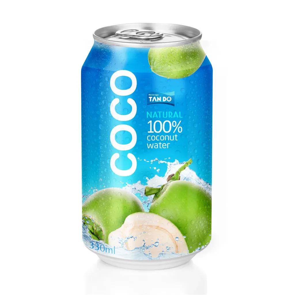Made in Vietnam beverage manufacturer soft drink oem 330ml Aluminum can coconut water