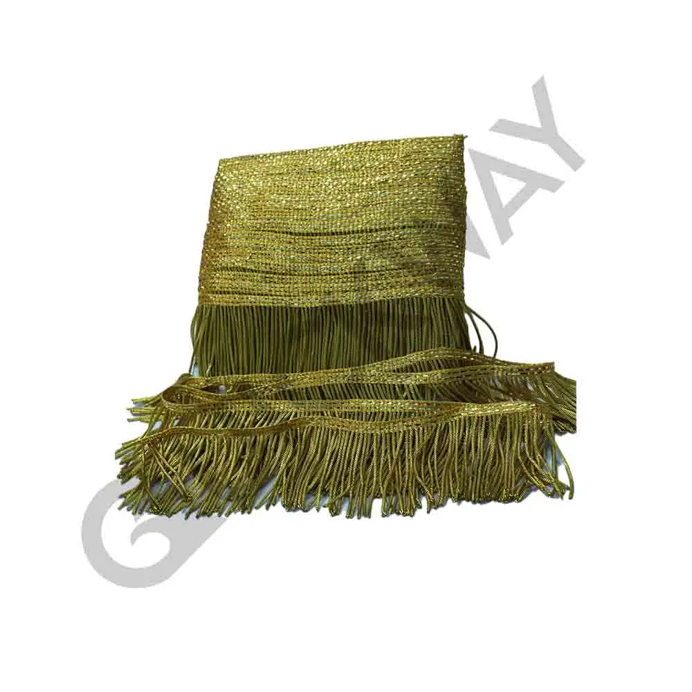 Wholesale Customized All Design And Color Bullion wire dark gold fringe Sale In Pakistan 2024