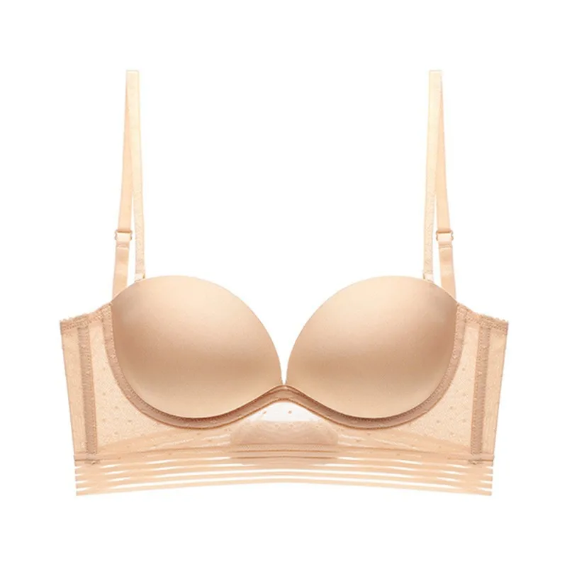 Wholesale New Design soft Wire Bra Thin Cup Push Up Bralette T-Shirt Seamless Sexy women Bra