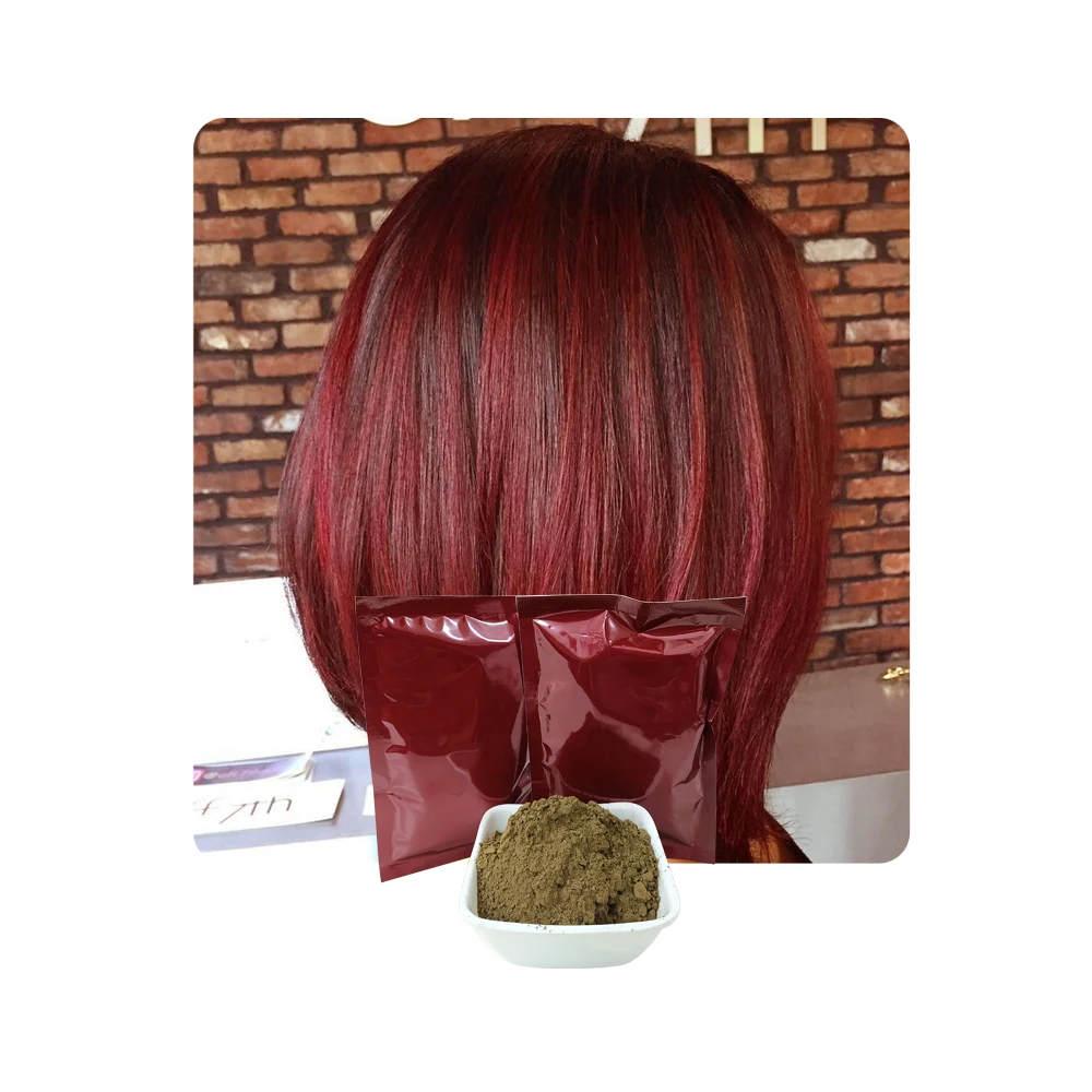 100% серая красная травяная краска для волос порошок окрашивания хной мужчин и женщин