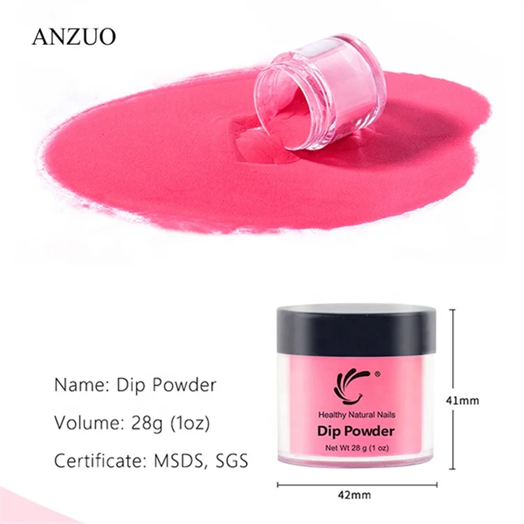 Dip Powder 1oz/28g French Nail Color Glitter No UV Lamp Cure Manicure Nail Art Gel Salon Dust Decoration Lasting easy dry Sale