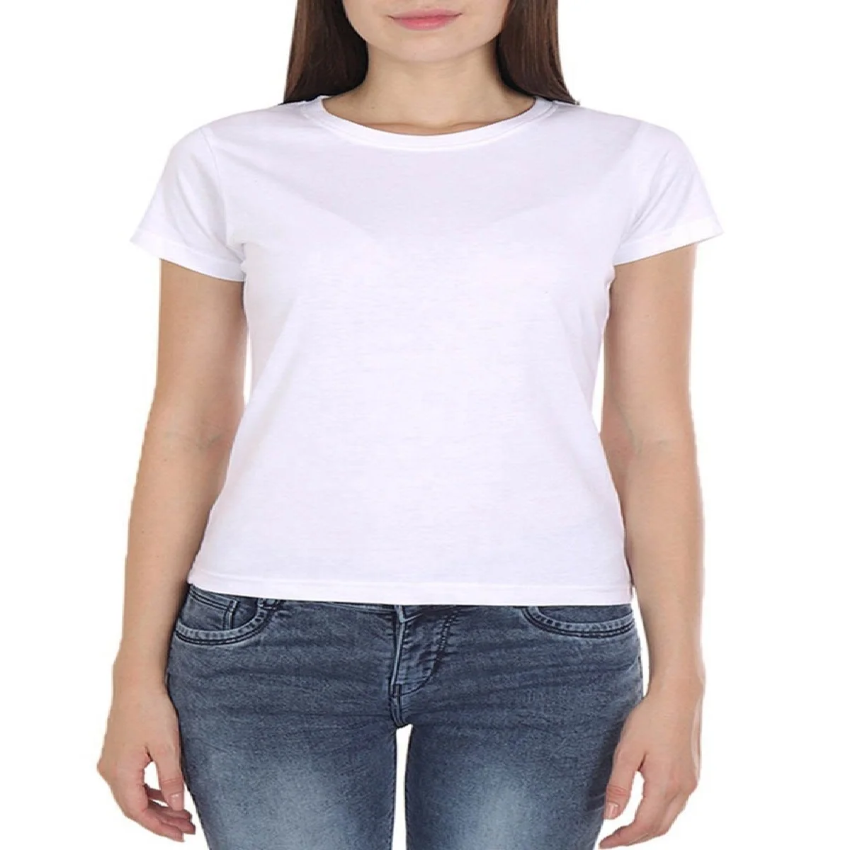 
 2021 новый дизайн, лучшее качество, однотонная женская футболка с круглым вырезом и коротким рукавом, оптовая продажа с завода, цена из бангладеш  