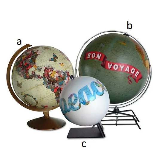 New Vintage World Globe With Stand Classic Design Rotating Earth Globe High Quality Desktop Metal Globe With Stand