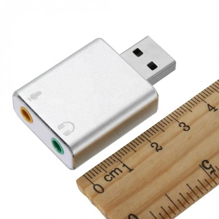 3.5mm Usb Virtual 7.1 Channel Audio Splitter Sound card Adapter External Stereo Usb Sound Card