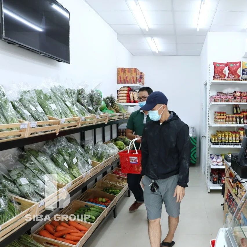 Hot Selling Wall Mounted Supermarket Equipment Fruit Stand Vegetable Rack For Fruit Shop Shelf