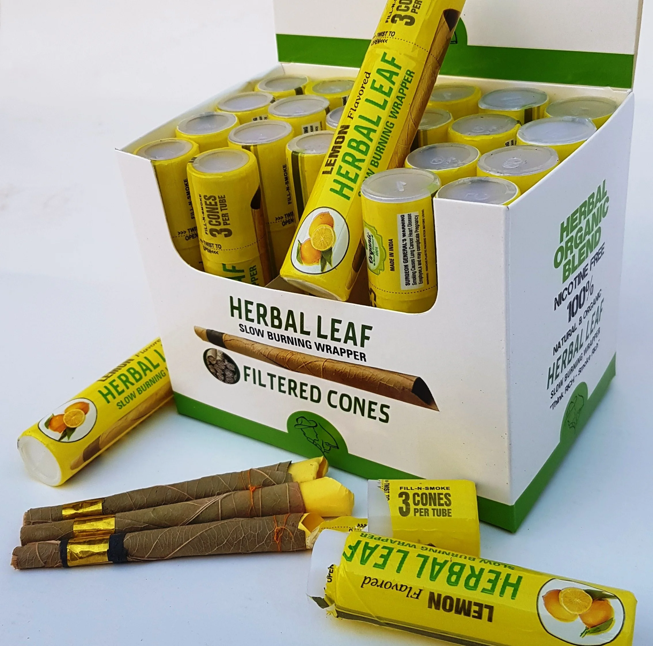 Natural leaf Pre Rolled Cones wooden tipped Blueberry Custom designed flavored with wooden tip pre rolled cones