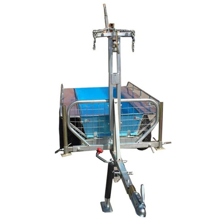 
Small ATV Farm hydraulic 6 ton hook lift tipper dump trailer / container carrier lifter for tractor 