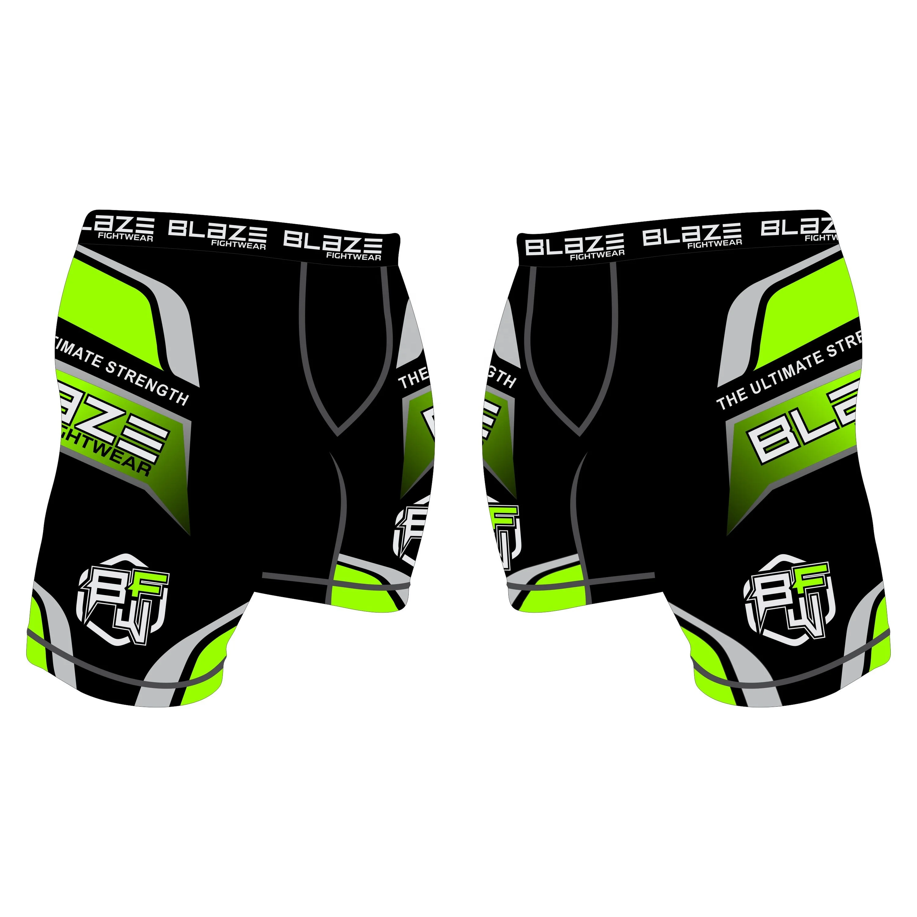 Heavy duty custom design Sublimation Compression Shorts, Training, Gym, MMA Fight Shorts