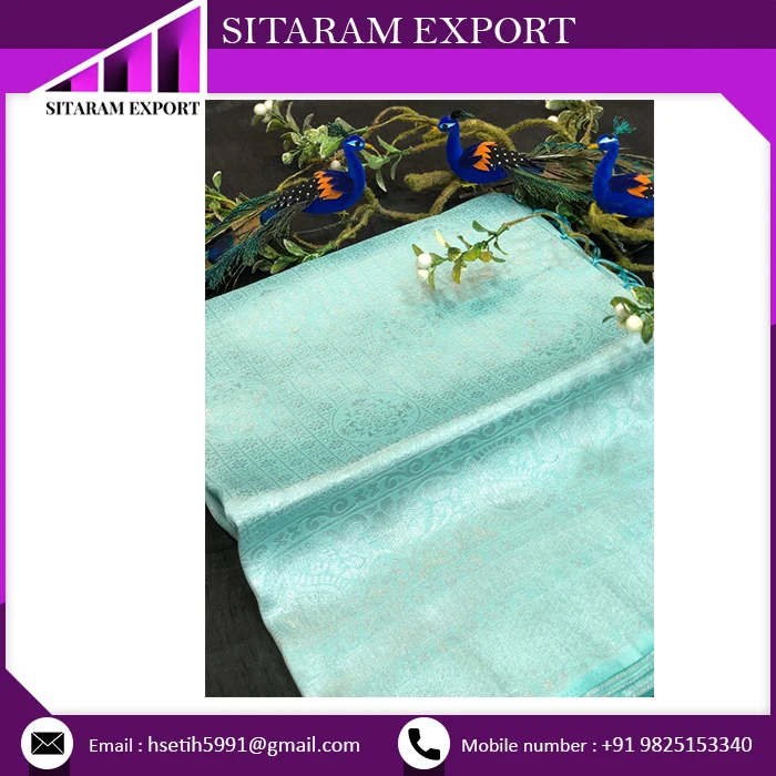 100% Pure Banarasi Silk With Pure Silver Kasabjari Women Silk Saree Buy at Affordable Price