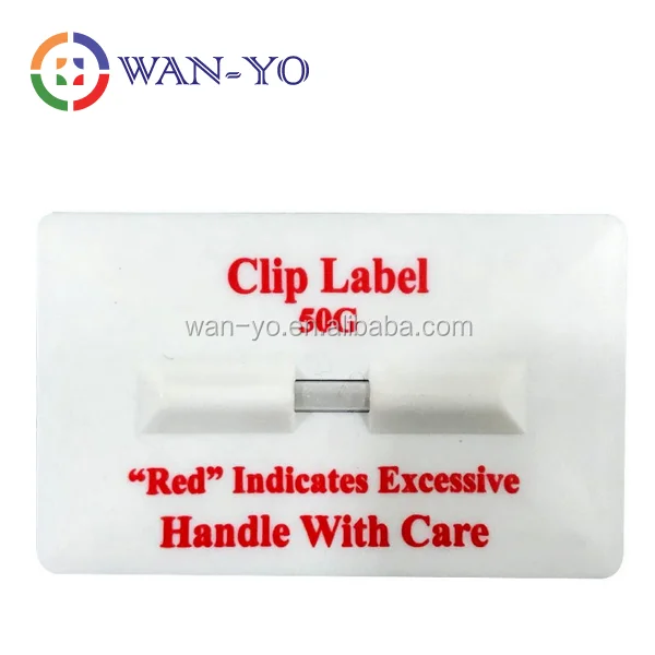 Shock Impact Clip: Single Tube Impact Indicator Shock Sensor for Shipping Impact Control, Needless Power Source