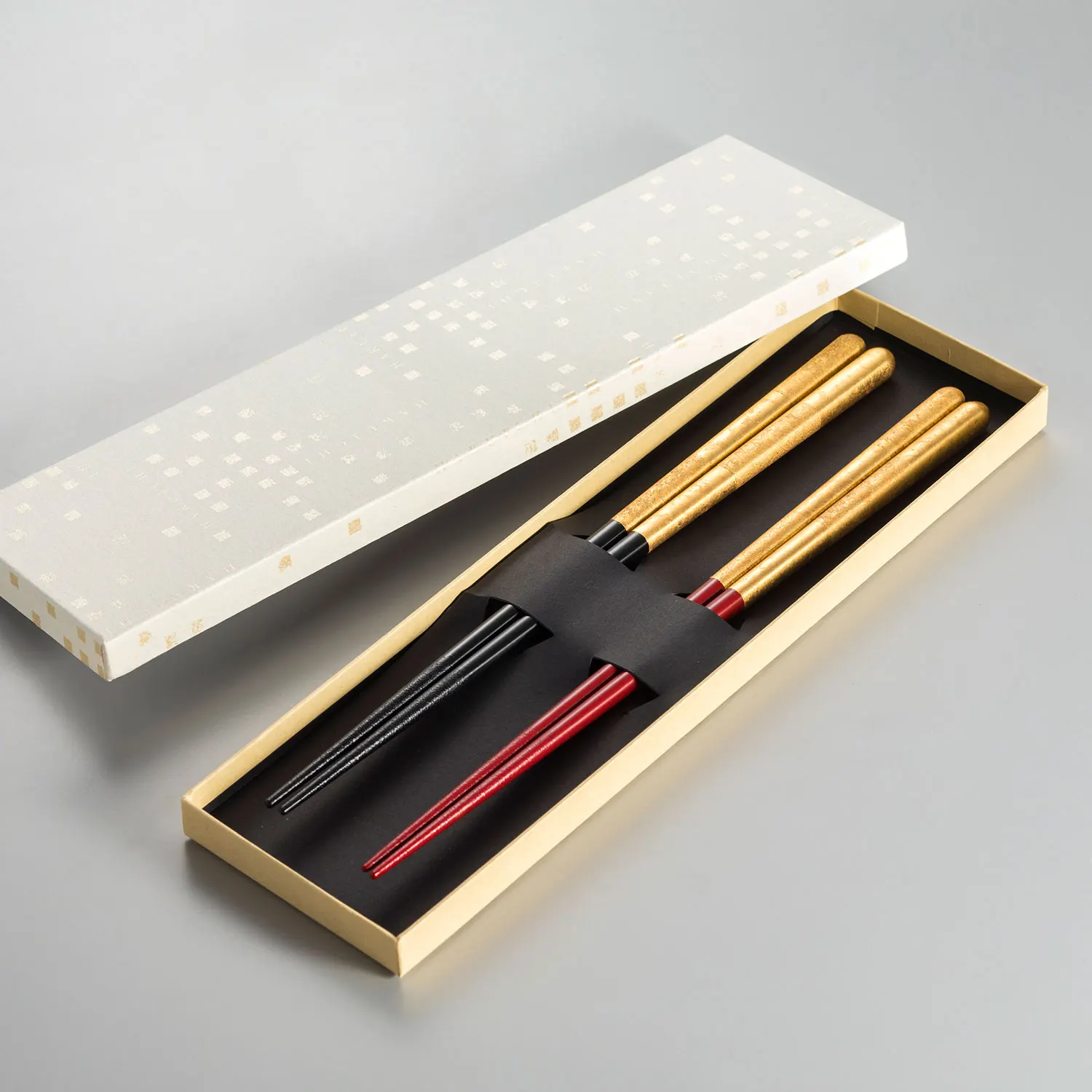 Japanese luxury chopstick set gift and kid chopstick with gold leaf for home, gift, hair chopstick accessories