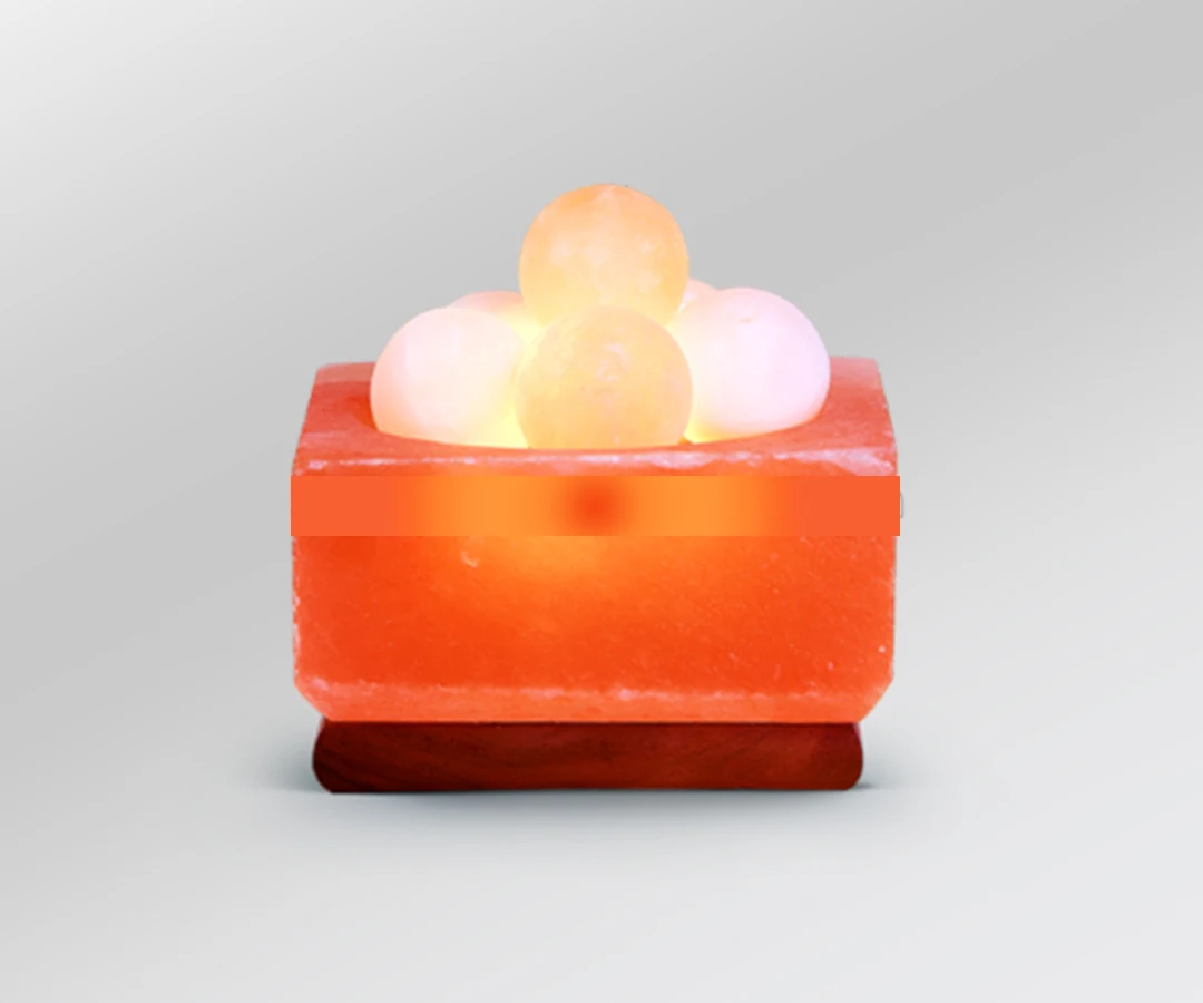 OEM квадратная соляная лампа с чашей Гималайская изготовленная Соляная