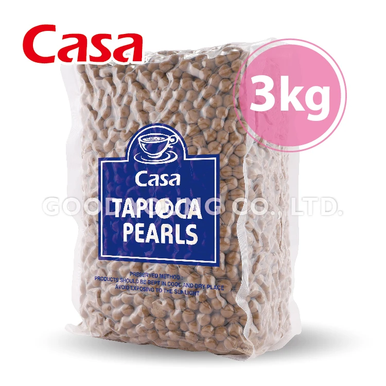 3kg HALAL Certification Bubble Pearl Milk Tea Ingredients Instant Bubble Tapioca Boba Pearls