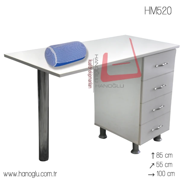 Wholesale Modern Pink Salon Furniture Manicure Table Nail Tables for Beauty Salon Wood MDF