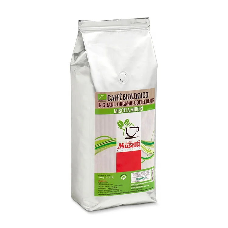  Органические пакеты midori 1 кг полностью свежие жареные кофейные зерна