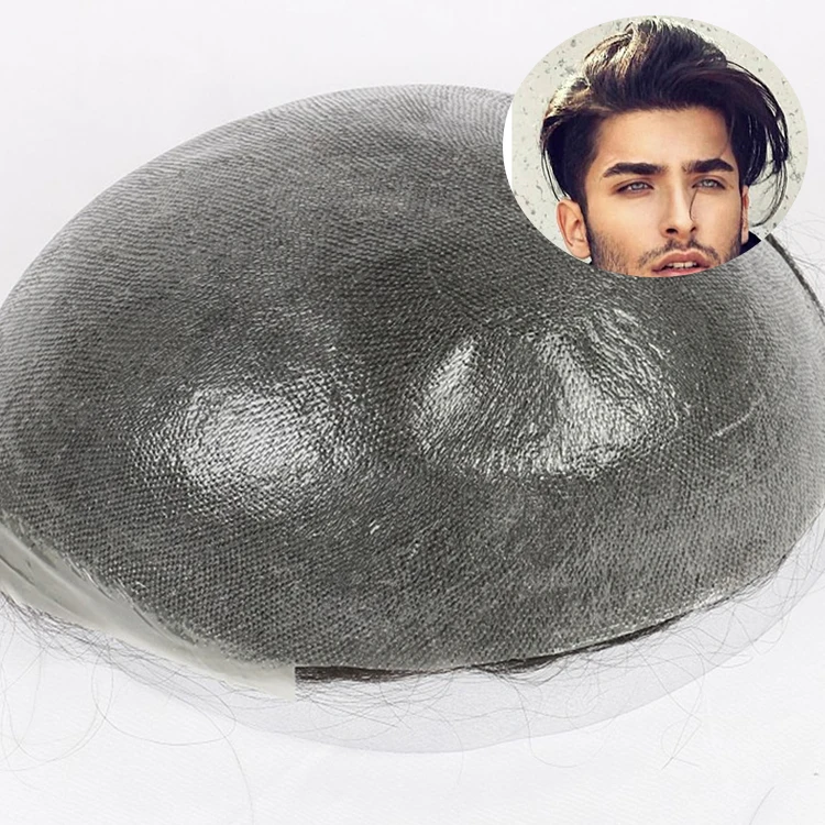  Оптовая продажа Заводская система замены человеческих волос Remy мужской парик из тонкой кожи в наличии