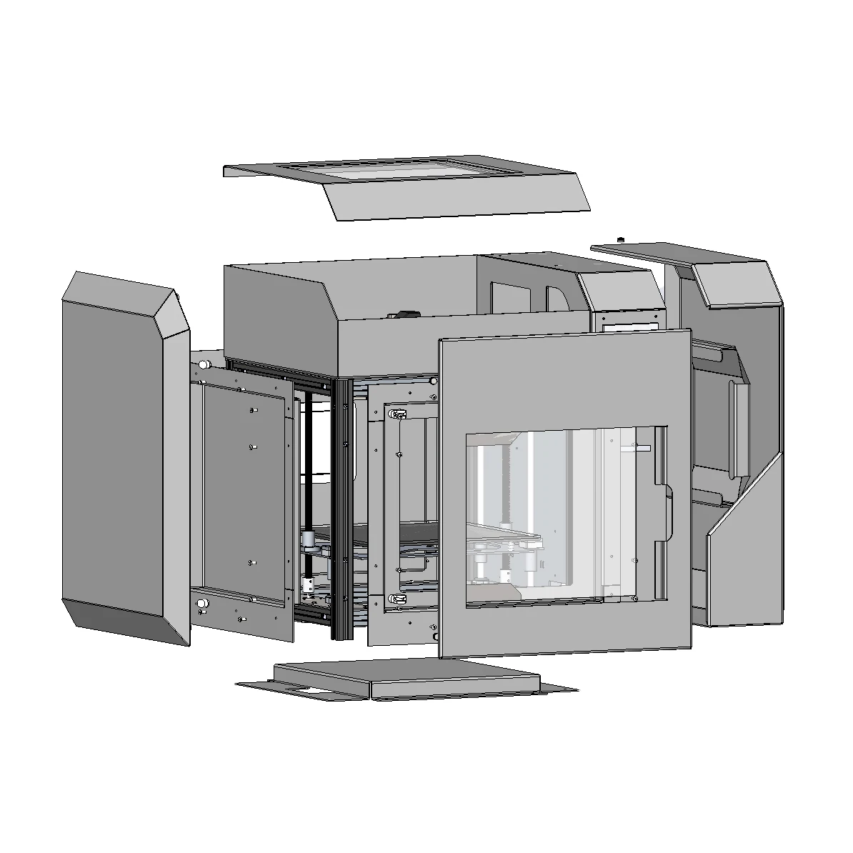 
3D Printer for Large Format Objects Making, Full Colors LCD Touch Display, FDM/FFF Molding Technology, Improved Characteristics 
