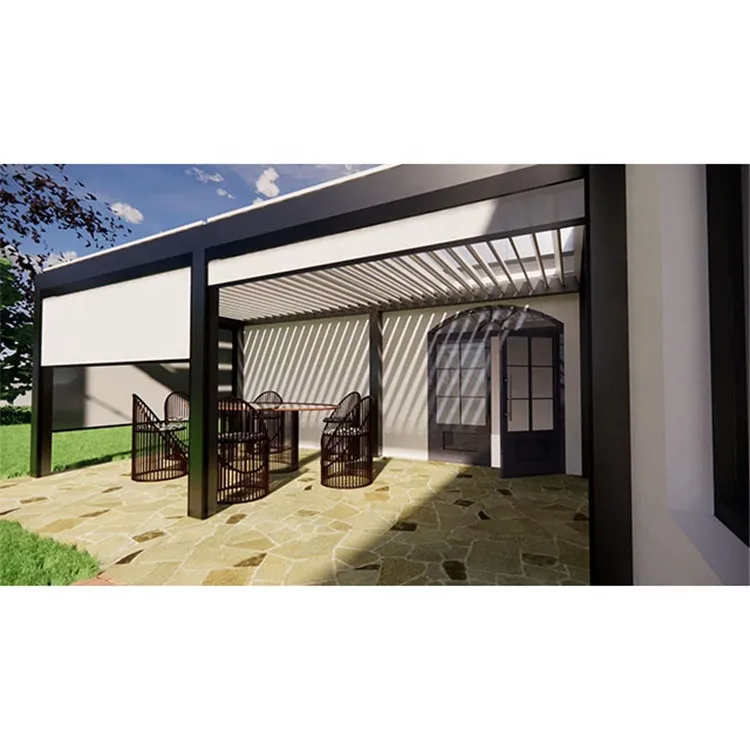 Blinds Shades Shutters Window  Patio Sun Shade Motorized Home Window Blinds Outdoor Dual Roller Blind