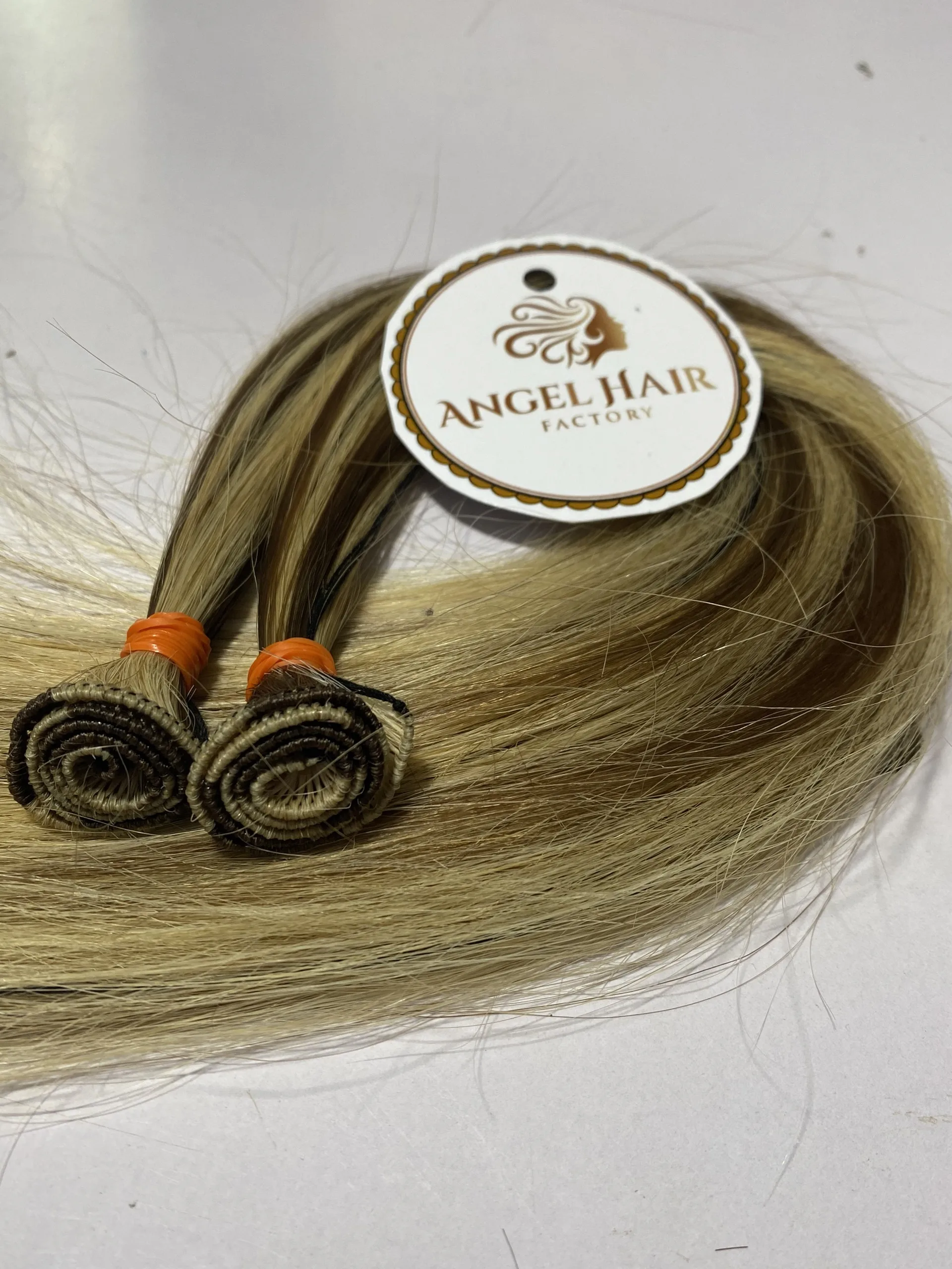  Высококачественные человеческие волосы ручной вязки для наращивания в пианино-стиле 100% натуральные класса 8A 9A 10A ANGELHAIR