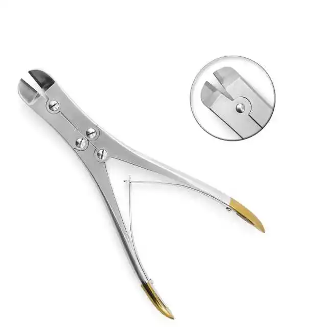 Compound Action TC Wire Cutter Tungsten Carbide Jaws 230mm Cutting Upto 5mm | Pin Cutter Pliers Ortho Bone Surgery Instruments
