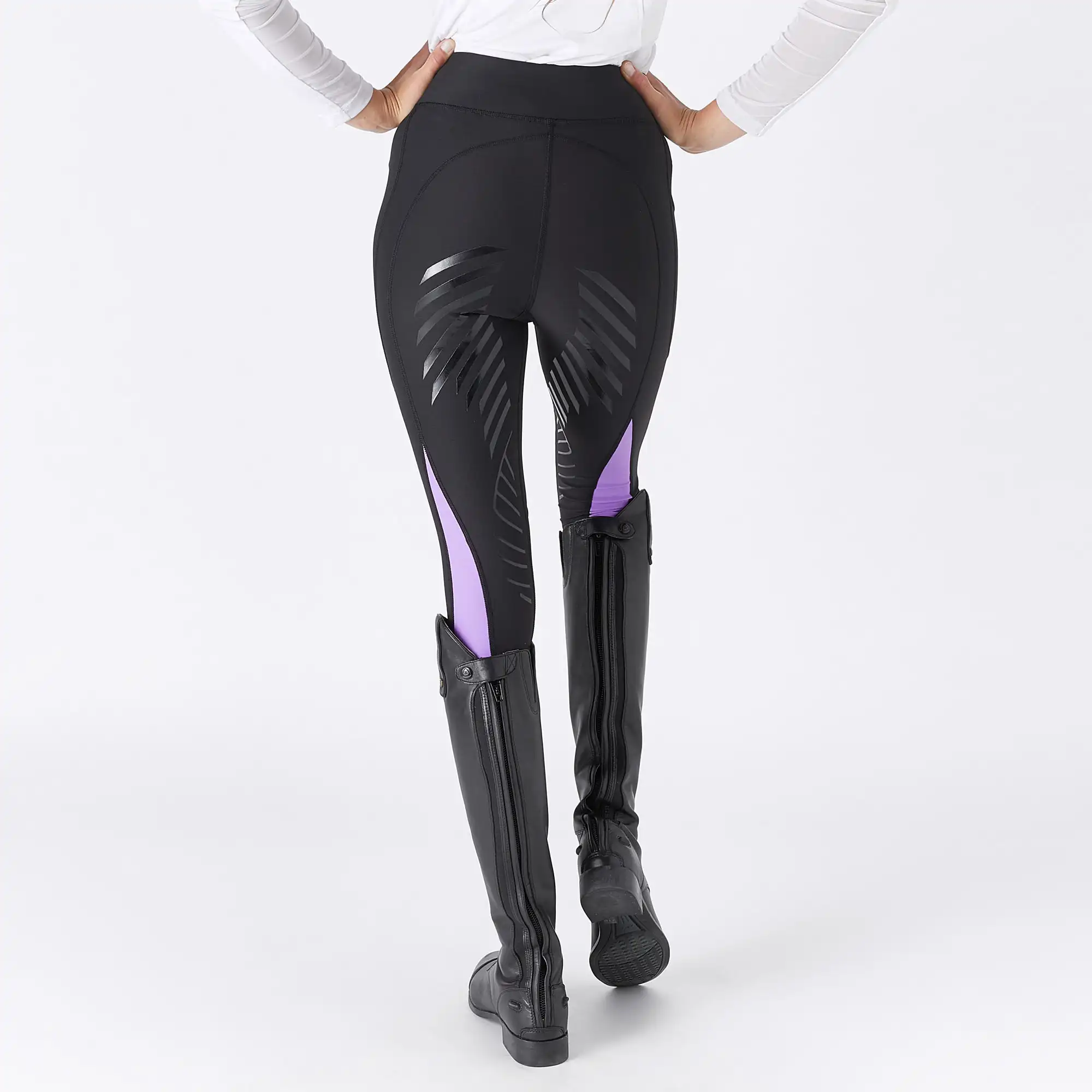 Lady High waist softshell riding breeches fabric for horse spooks equestrian riding-breeches full grip jodhpurs breeches