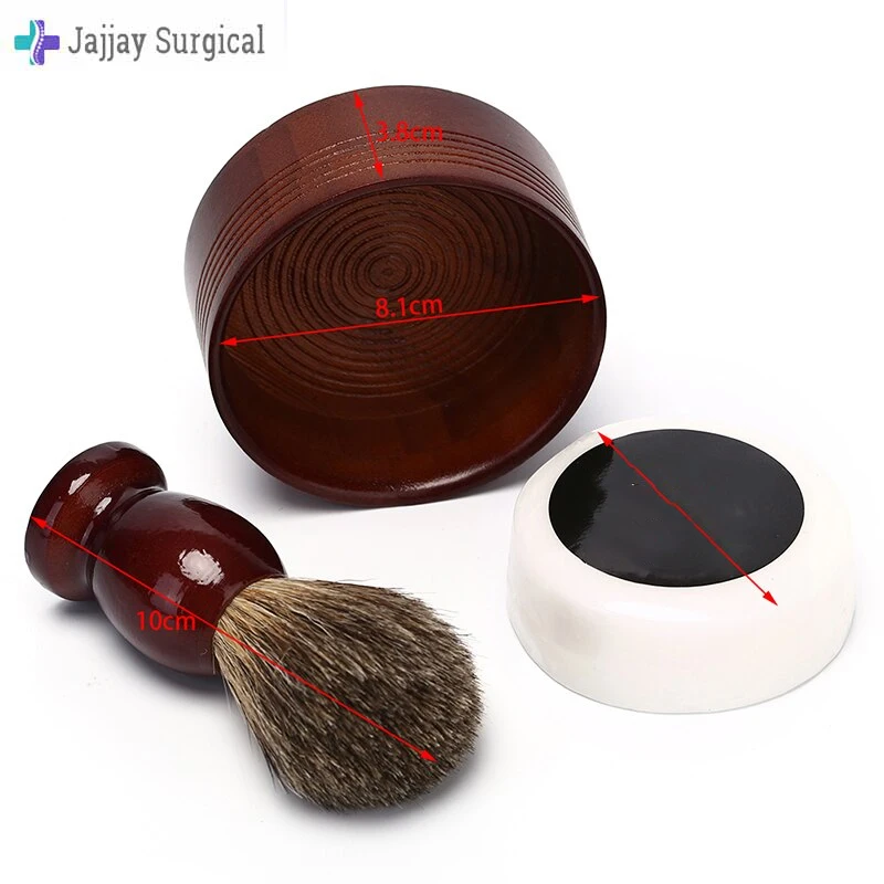 Pure Man Badger Hair Brush 100% Wood Shaving For Razor He Double Straight Edge Classic Safety Razor Safety