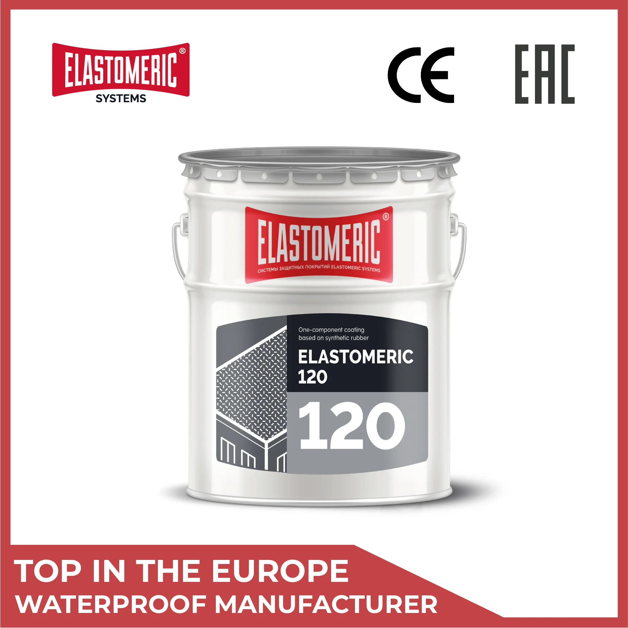 
Elastomeric 120 (20 kg ) Finishing one-component coating based on synthetic rubber 